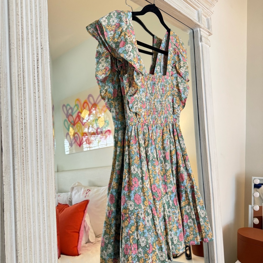 Entro Multicolor Floral Ruffle Dress - Picture 2 of 2